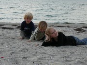 Børn på stranden